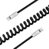 Newell Cavo USB-C a USB-C 100W 1,5 m silicone a spirale nero