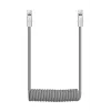 Newell Cavo USB-C a USB-C 100W, 1,5 m, silicone, avvolgibile, grigio
