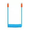 Newell Cavo USB-C a USB-C 100W 1,5 m silicone avvolgibile blu-arancio