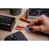 Newell Cavo USB-C a USB-C 100W 1,5 m silicone avvolgibile blu-arancio