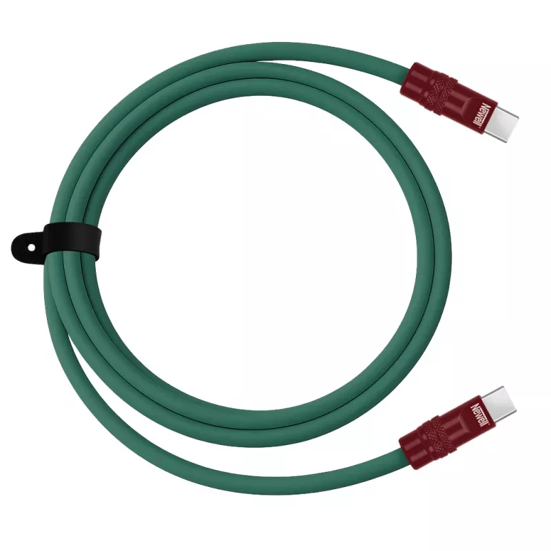 Newell Cavo USB-C a USB-C 100W 2 m silicone verde-bordeaux