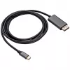 Akyga AK-AV-16 Cavo USB-C a DisplayPort, 4K 60 Hz, 1,8 m, nero