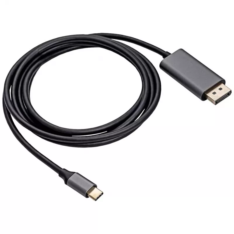 Akyga AK-AV-16 Cavo USB-C a DisplayPort, 4K 60 Hz, 1,8 m, nero