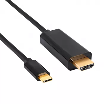 Akyga AK-AV-18 Cavo USB-C a HDMI, 4K, 1,8 m, nero