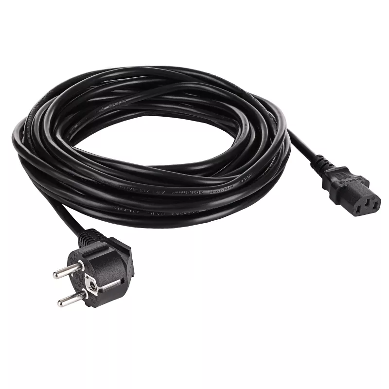 Akyga AK-PC-08C Cavo di alimentazione CEE 7/7 a IEC C13 10 m nero