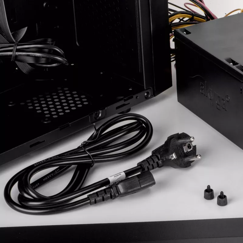 Akyga AK-PC-08C Cavo di alimentazione CEE 7/7 a IEC C13 10 m nero