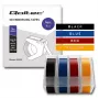 Qoltec Set di 4 nastri in rilievo per DYMO Omega | 9mm x 3m | 4 colori | autoadesivi