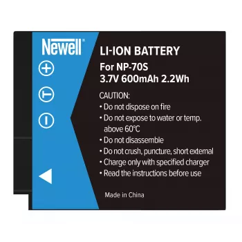 Newell Batteria ricaricabile di ricambio NP-70S per fotocamere Fujifilm