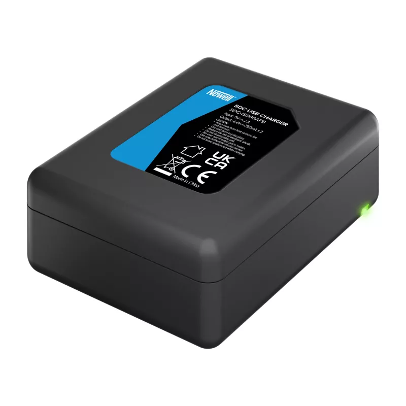Newell SDC-USB Caricabatterie a doppio canale per batterie Insta360 CINSBAJA per Insta360 Ace / Ace Pro