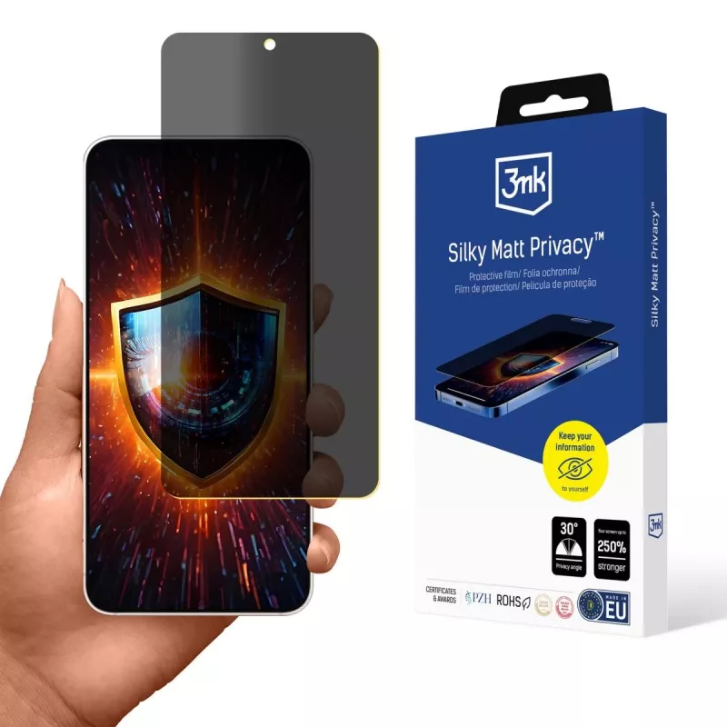 3MK Silky Matt Privacy - Protezione display privacy opaca per Samsung Galaxy S25 Edge
