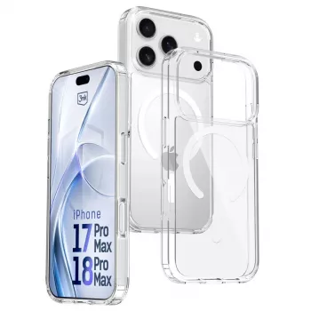 3MK PROTECTION Apple iPhone 17 Pro Max Hardy LiqForce MagCase Cover posteriore - nero