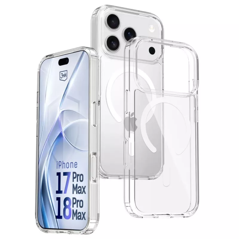 3MK PROTECTION Apple iPhone 17 Pro Max Hardy LiqForce MagCase Cover posteriore - nero