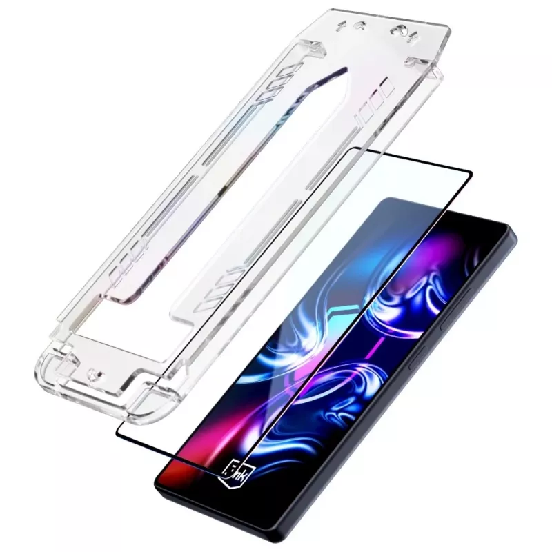 3mk HardGlass Max vetro temperato protezione schermo con applicatore per iPhone Air (nero)