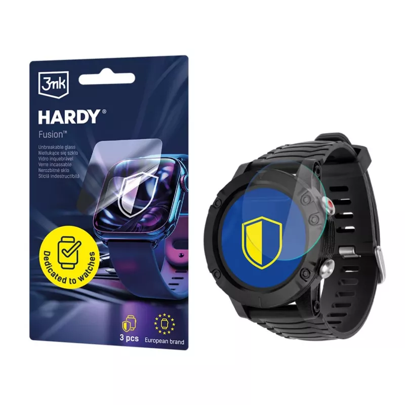 3MK PROTECTION Kruger&Matz Activity Black - Protezione per orologio 3mk Hardy Fusion