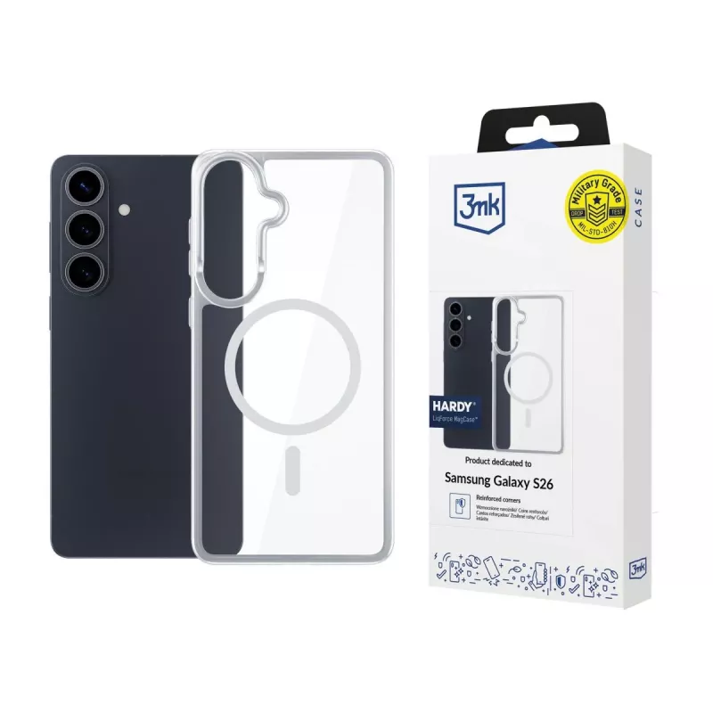 3MK PROTECTION Samsung Galaxy S26 - 3mk Hardy LiqForce MagCase nero