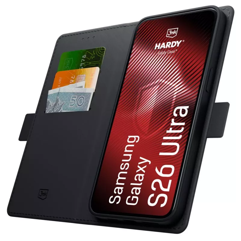 3MK PROTECTION Samsung Galaxy S26 Ultra - Custodia 3mk Hardy Foldy nero