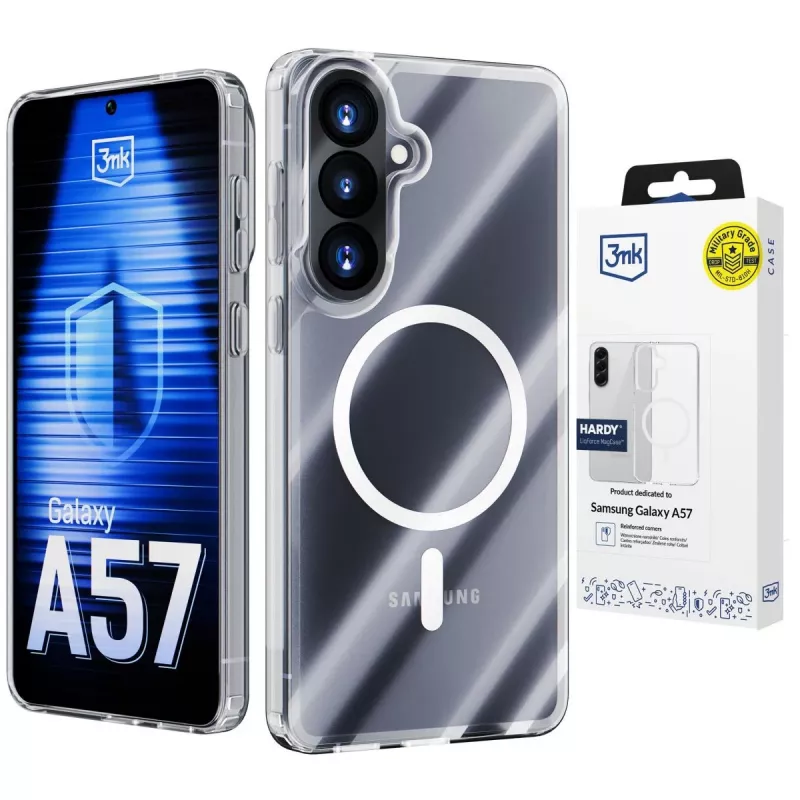 3MK PROTECTION Samsung Galaxy A57 - 3mk Hardy LiqForce MagCase nero