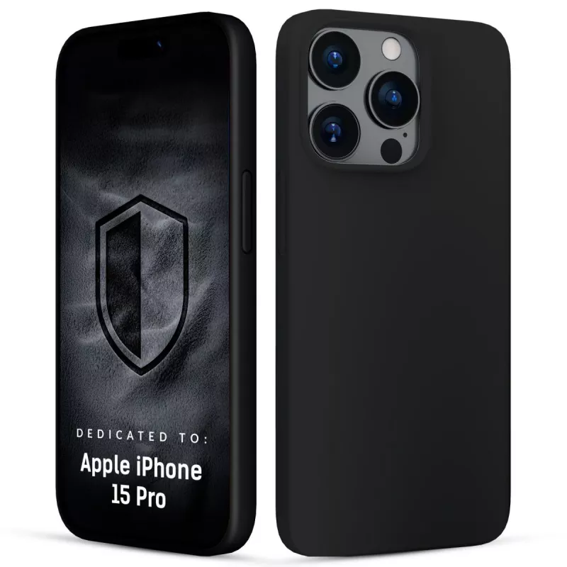 3MK PROTECTION Apple iPhone 15 Pro - Custodia 3mk Hardy Mellow nera