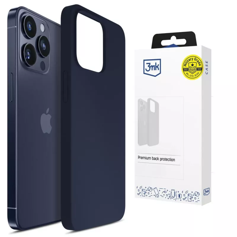 3MK PROTECTION Apple iPhone 16 Pro - Custodia 3mk Hardy Mellow blu scuro