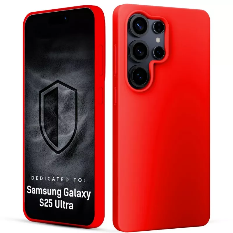 3MK PROTECTION Samsung Galaxy S25 Ultra - Custodia 3mk Hardy Mellow rosso