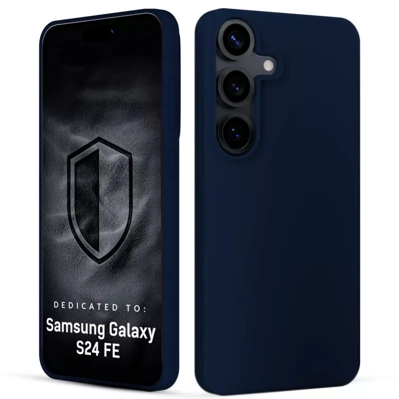 3MK PROTECTION Samsung Galaxy S24 FE - Custodia 3mk Hardy Mellow blu scuro
