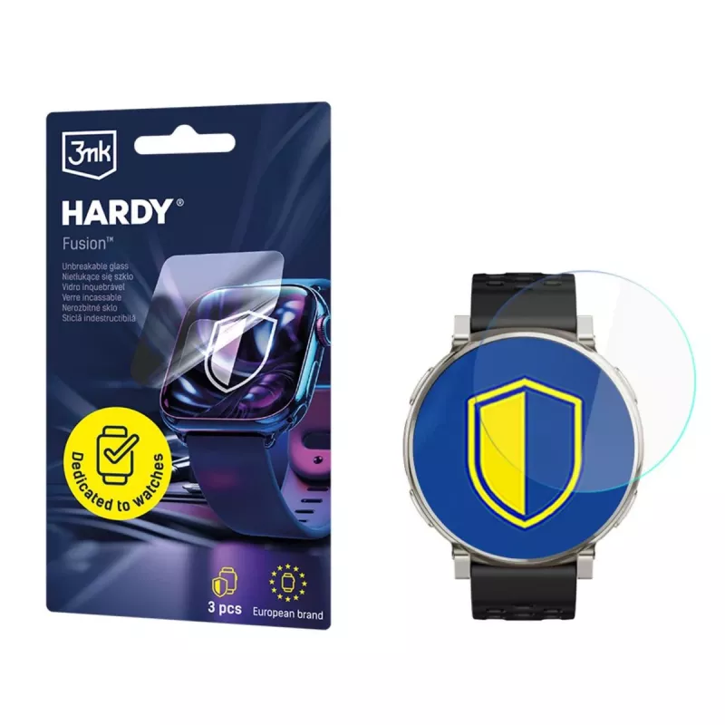 3MK PROTECTION Amazfit Active 3 Premium - 3mk Hardy Fusion Watch Pellicola protettiva per display