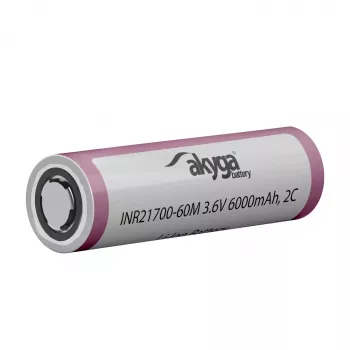 Akyga AKY2185 INR21700-60M batteria ricaricabile Li-Ion 21700 3,6 V 6000 mAh 2C