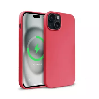 Crong Color Cover Custodia Magnetica per iPhone 15 Plus MagSafe (rosa)
