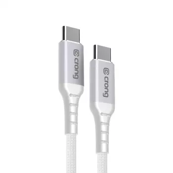 Crong Armor Link Cavo USB-C a USB-C 100W PD 5A 200cm Bianco