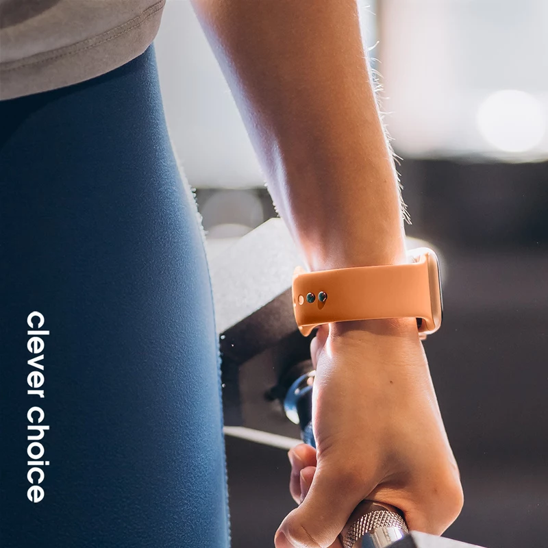 Crong Liquid Strap per Apple Watch 38/40/41/42 mm (Arancione)