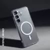 Crong Hybrid Clear Custodia magnetica compatibile MagSafe per Samsung Galaxy S26+ (Trasparente)