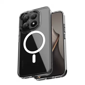 Crong Hybrid Clear Magnetic Case MagSafe per Xiaomi 15T (trasparente)