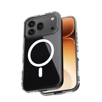 Crong Hybrid Clear Magnetic Case per Honor 600 Pro 5G, compatibile MagSafe, trasparente