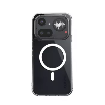 Crong Hybrid Clear Magnetic Case MagSafe per Nothing Phone 4a Pro (trasparente)
