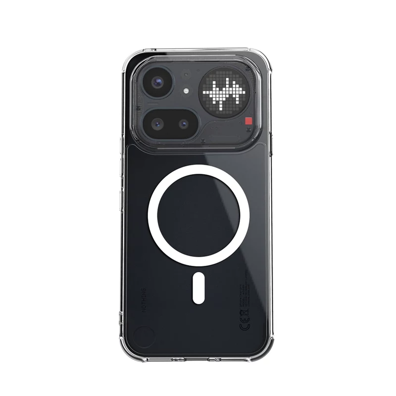 Crong Hybrid Clear Magnetic Case MagSafe per Nothing Phone 4a Pro (trasparente)
