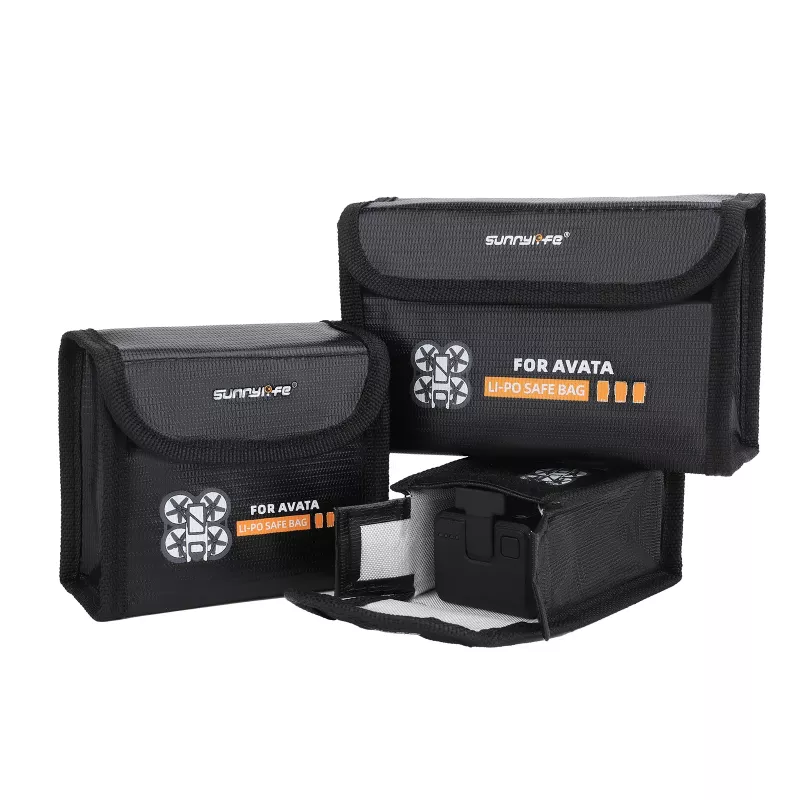 SUNNYLIFE custodia protettiva per 2 batterie DJI Avata - guscio rigido EVA, nero