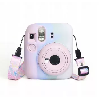 LOVEINSTANT custodia in silicone per Fujifilm Instax Mini 12 - colori pastello