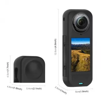 PULUZ PU757B Copriobiettivo e custodia protettiva in silicone per Insta360 X5