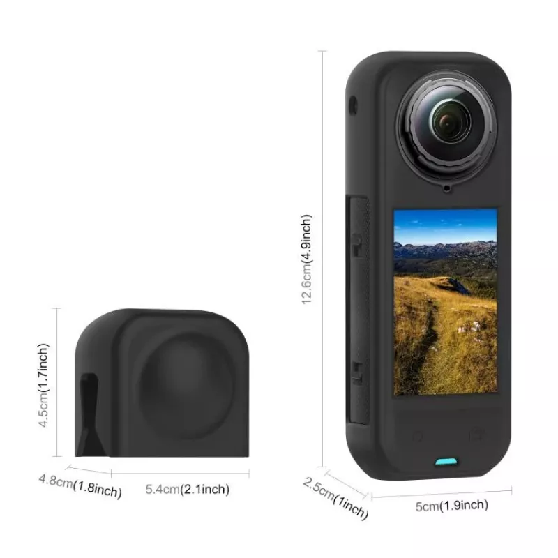 PULUZ PU757B Copriobiettivo e custodia protettiva in silicone per Insta360 X5