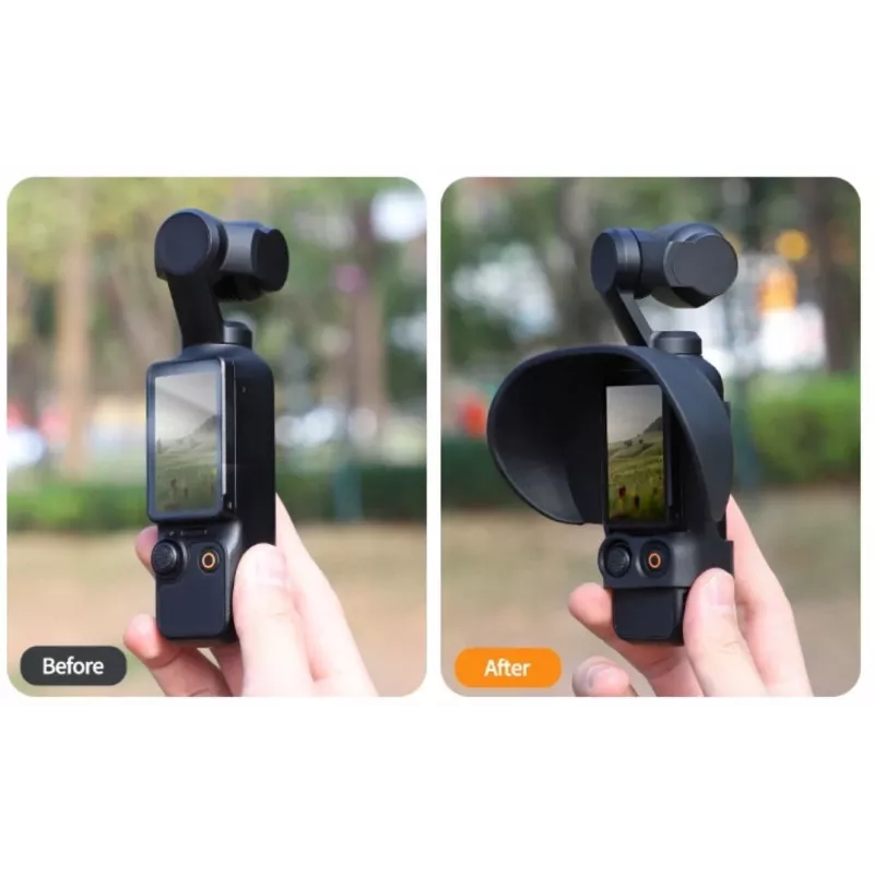 SUNNYLIFE Paraluce e protezione per schermo LCD per DJI Osmo Pocket 3 - nero
