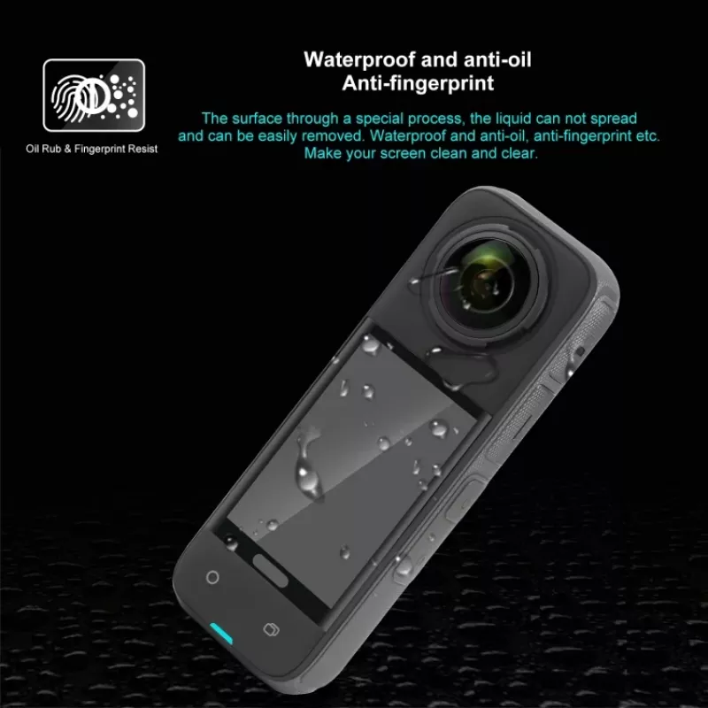 PULUZ Pellicola protettiva in vetro temperato 9H per Insta360 X4 / X5