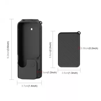 PULUZ Custodia protettiva in silicone per DJI Osmo Pocket 3 - nero