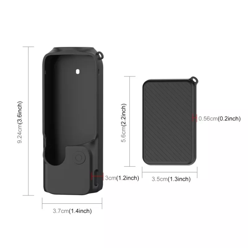 PULUZ Custodia protettiva in silicone per DJI Osmo Pocket 3 - nero