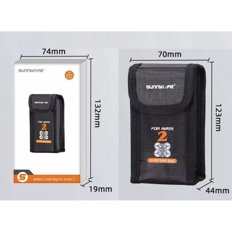 SUNNYLIFE Custodia ignifuga per 1 batteria DJI Avata 2 - AT2-DC781-1