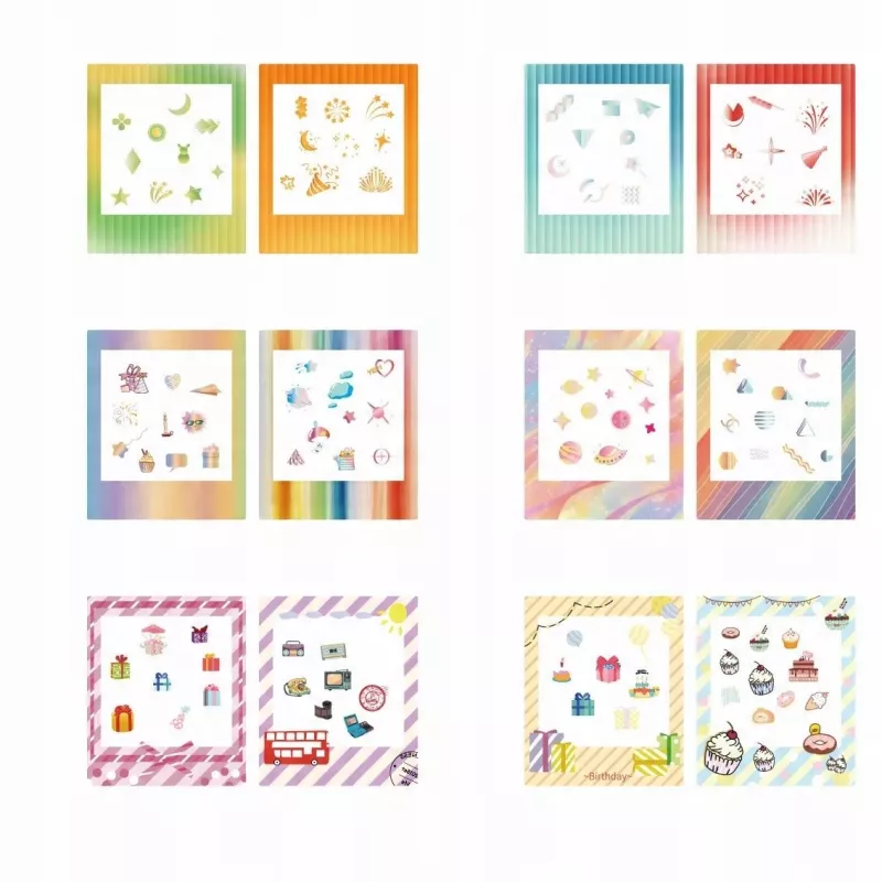 LOVEINSTANT Set con 12 cornici adesive per Fuji Instax Square Link SQ1 SQ6 SQ20 SQ40 SQ10