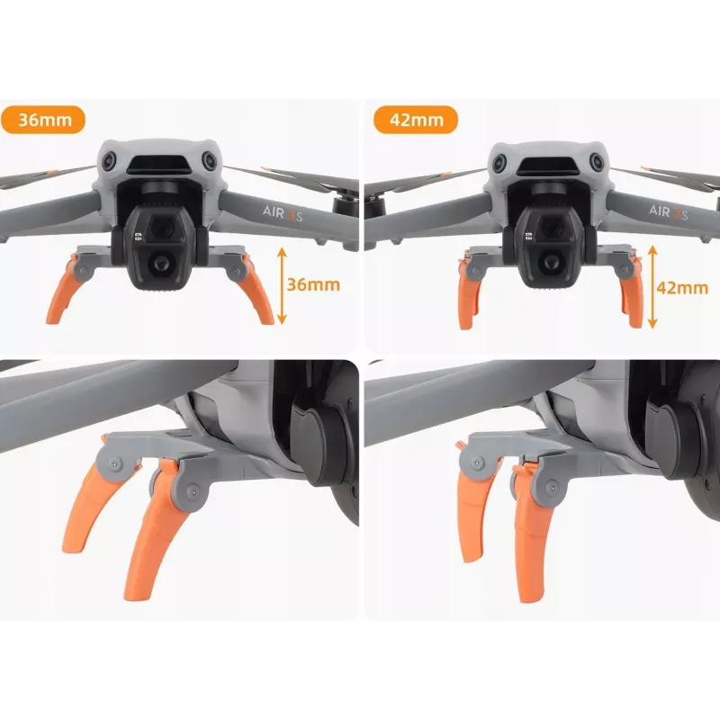 SUNNYLIFE Gambe di prolunga carrello per drone DJI Air 3 / Air 3S - grigio