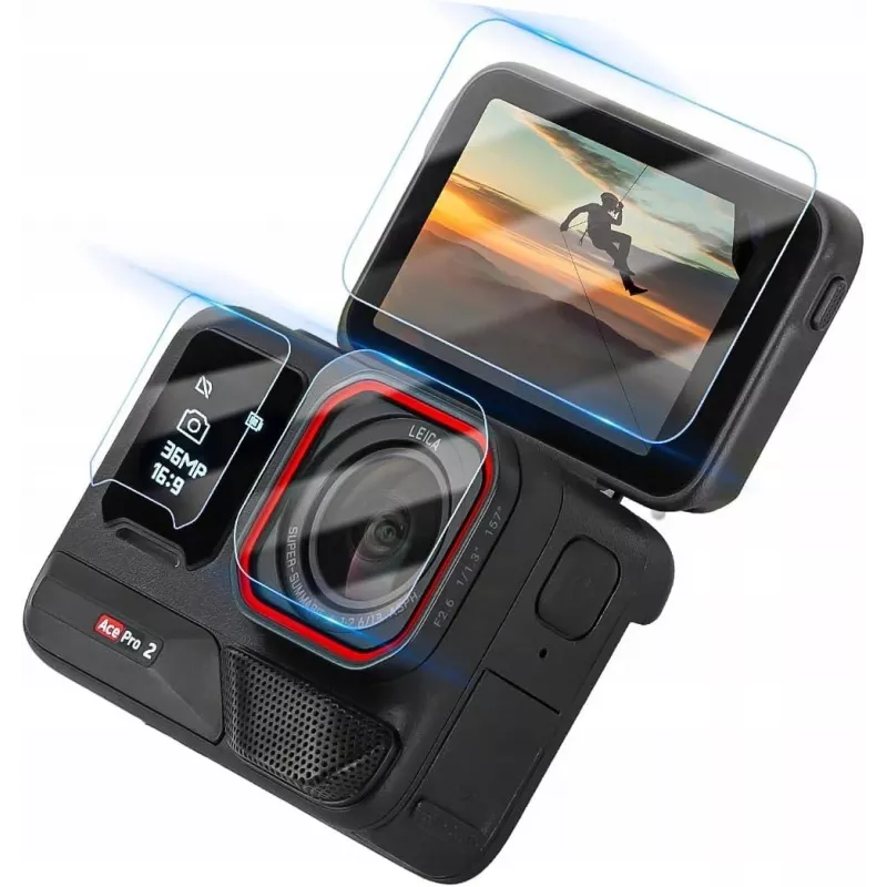 SUNNYLIFE Protection Kit 6x Lens Protector + 2x Screen Protector per Insta360 Ace Pro 2 Camera BHM917