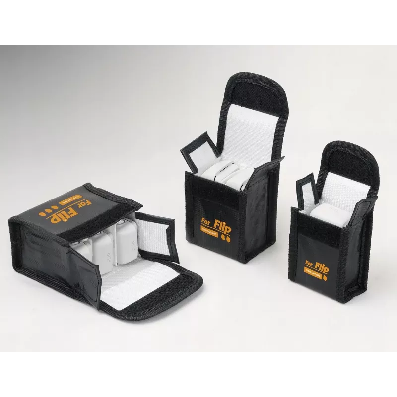 SUNNYLIFE Custodia di sicurezza ignifuga per batteria LiPo per drone DJI Flip - capacità 1 batteria