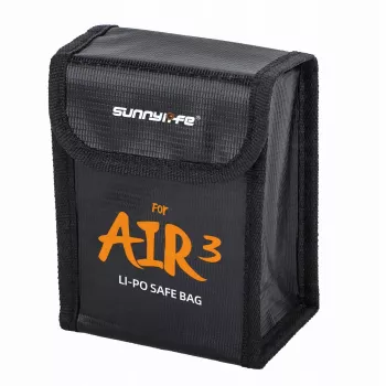 SUNNYLIFE Borsa ignifuga per 2 batterie DJI Air 3 / 3S