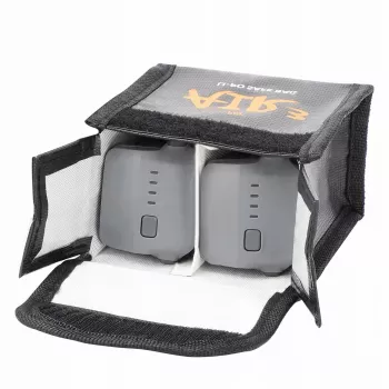 SUNNYLIFE Borsa ignifuga per 2 batterie DJI Air 3 / 3S